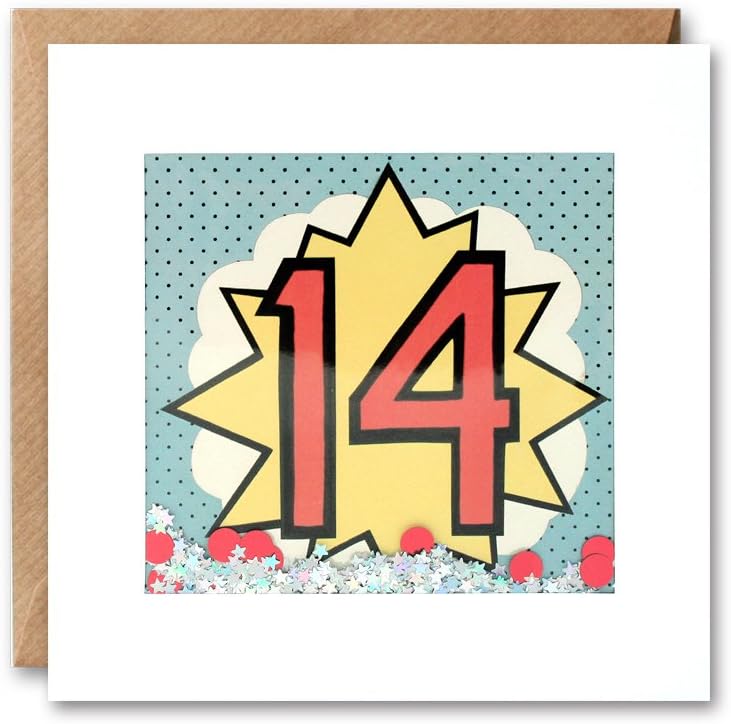 James Ellis Kapow Shakies Age 14 Birthday Card