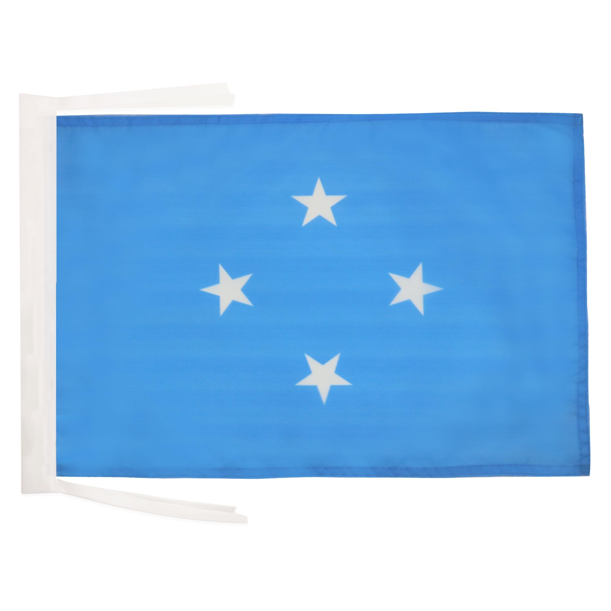 AZ FLAG - Micronesia Flag - 18'' x 12'' - 100% Polyester Micronesian Small Banner with Two Cords - Fade Resistant - Vivid Colors - 18x12 in - 45x30 Cm โ image 1