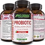 Probiotics Supplement Natural Probiotic Acidophilus + Bifidobacteria + Lactobacillus Plantarum + Lactobacillus Paracasei  Protect Against Diarrhea + Boost Immune System Women & Men By Bio Sense