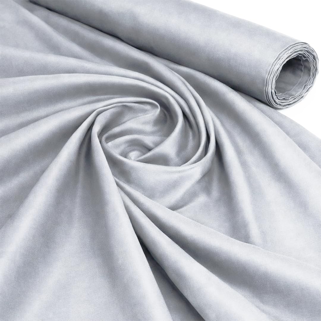 Midland Textiles Grey 1 Meter Pack 100% Cotton Fabric by The Metre 58 Inches Wide Plain 60 Square - Ideal for Quilting, Sewing, Dressmaking, Curtain Linings, Totes, Bedding, Pillowcases