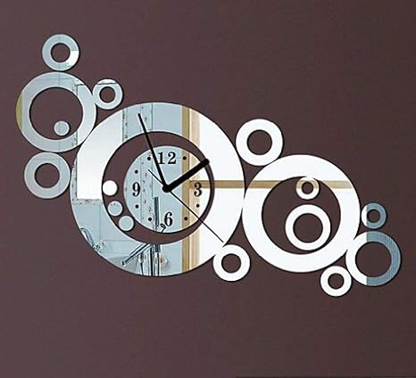 LOVELONG Moderno Reloj De Pared Decorativo como Un Reloj De Anillo