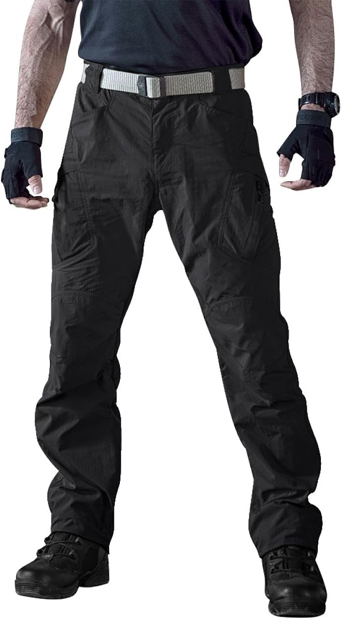 CQC Mens Outdoor Quick Dry Hiking Pants Water Repellent Climbing
