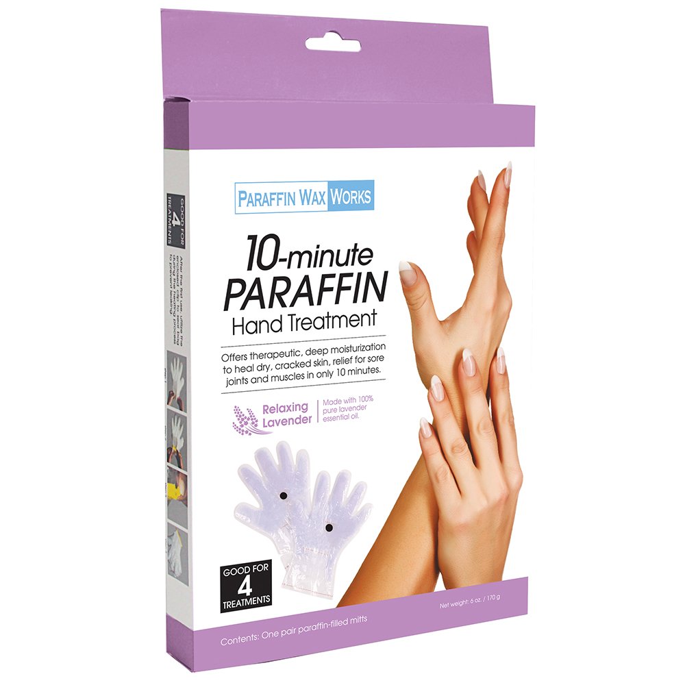 Paraffin Wax Works 10-Minute Paraffin Foot Treatment, Relaxing Lavender, Spa and Home Treatment Booties, One-Pair : Beauty