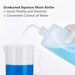 Aeseusia Graduated Cylinders Plastic Beakers, 10ml