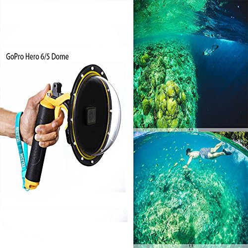 GoPro Hero6 Hero5 Dome Port Lens, Apatner Waterproof 6inch Housing Case, Hand Floating Grip ,Diving Underwater Photography