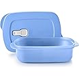 Tupperware Store Serve & Go Rectangular Food Storage Container with Lid Vent, Prep, Fridge and Reheat Meals, Dishwasher and Microwave Safe, BPA Free (4 Cups/1 Liter)