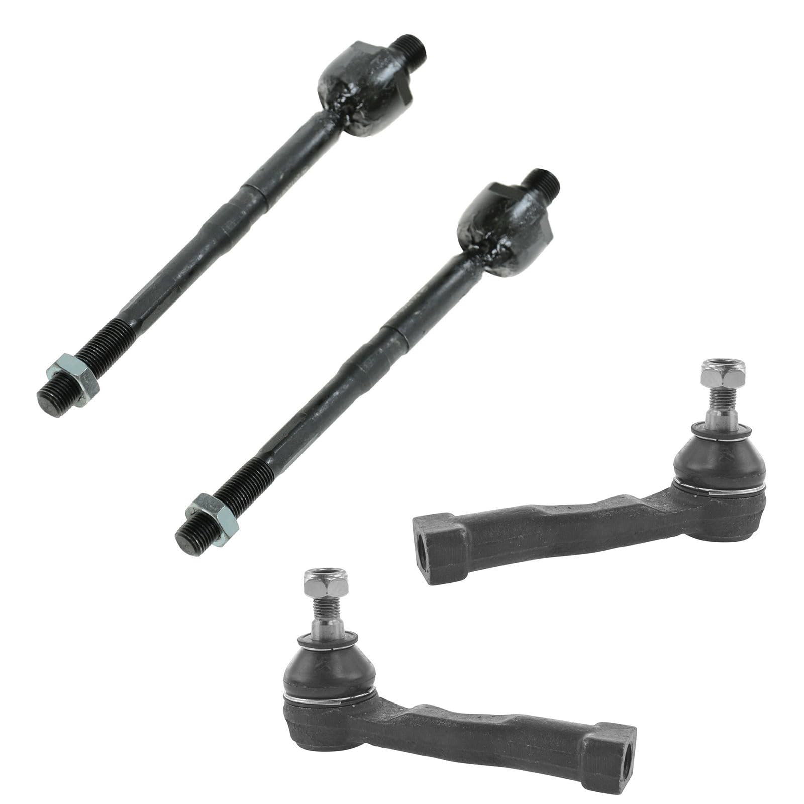 TRQ Front Inner and Outer Tie Rod Set 4 Piece Compatible with 2002-2005 Kia Sedona Image