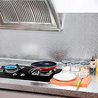 المطبخ الذاتي لاصق خلفيات شفافة الفينيل فرن المطبخ ملصقات خزانة النفط برهان مقاوم للماء الكرتون الجدار ملصق Leather Bag