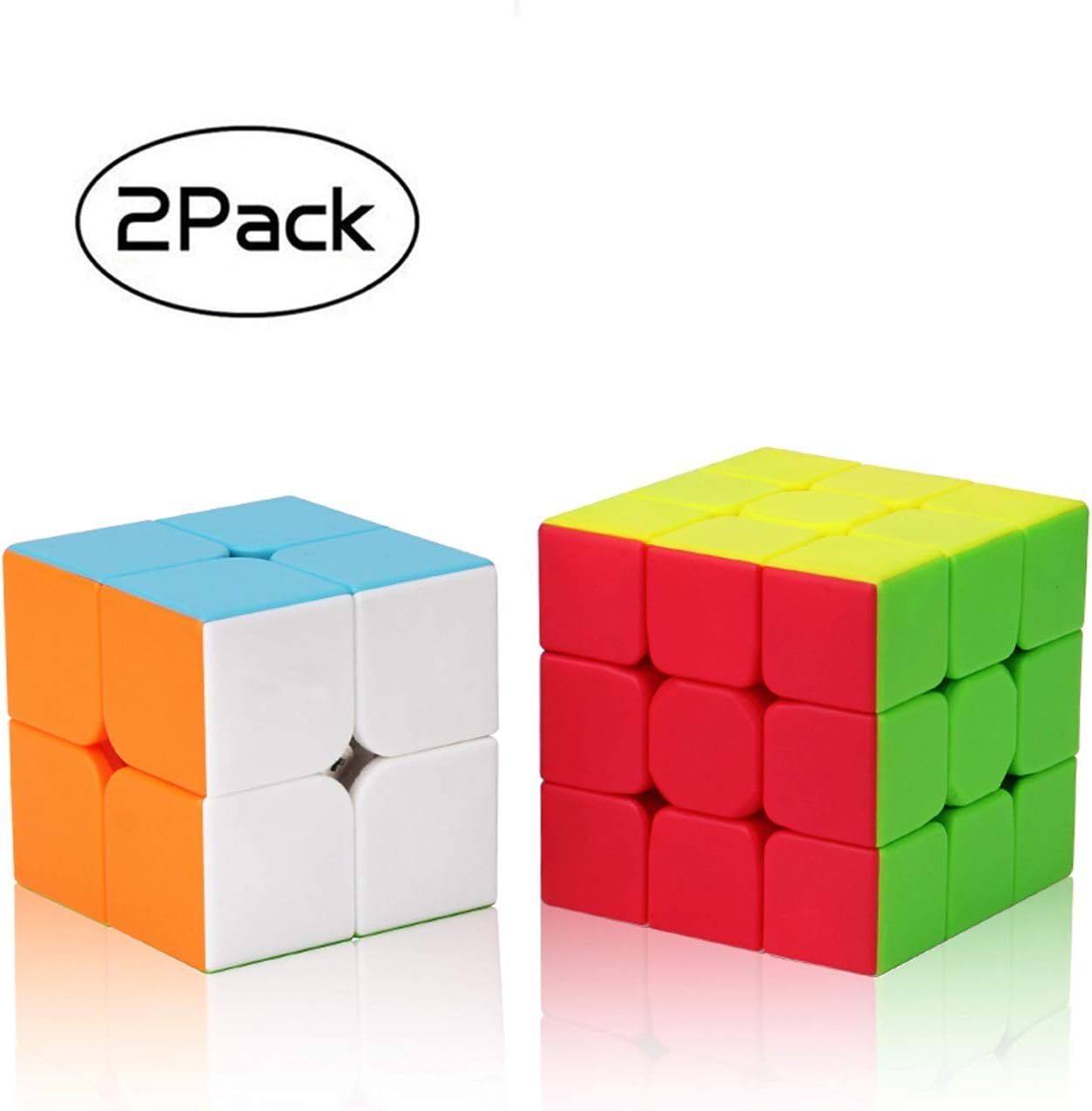 Vdealen Stickerless Cube Puzzle Bundle Pack,2x2x2,3x3x3,4x4x4,5x5x5 Set