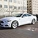 QUIOSS Running Horse Pony Car Grille Emblem Badge Ford Mustang Tri Bar Chrome Finish Bolts