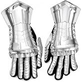 THOR INSTRUMENTS Medieval Knight Halloween Costume Gauntlets Armor Steel Gloves Rustic Vintage Home Decor Gifts