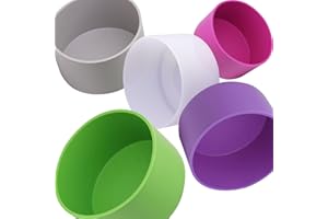 TFAK 5Pcs Silicone Bottle Boot, Bottom Protector Compatible with Stanley/Hydroflask/Iron Flask/Simple Modern, 2.8-3in Bottom Width of Stainless Water Bottle