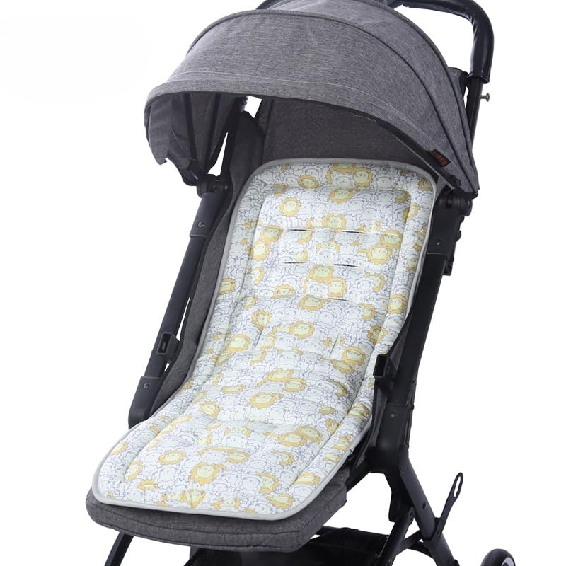 Baby Pushchair Seat Liners Cute Cartoon Universal Stroller Seat Cushion 3D Breathable Mesh Baby Stroller Cushion for Toddler Infant Pushchair Accessories General Use in All-Seasons (75×35cm)