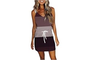 FQZWONG Casual Dresses for Women Summer 2023 Elegant Party Boho Bodycon Sundress Sexy Beach Mini Vacation Outfits Resort Wear