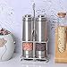 Mangol Electric Salt & Pepper Grinder Shaker Mill Set With Stand | Battery Operated | Adjustable Ceramic Coarseness Durable Stainless Steel Mills With Clear Window | For Himalayan & Sea Salt (2 pack)