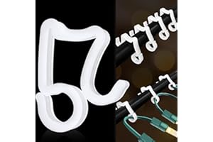 CXLHO Mini Christmas Light Clips, Clear Hang Gutter Hooks for Outdoor Lights, Holiday Light Clips for Christmas Lights, 200Pack, Outdoor Light Clips for Gutters & Shingles