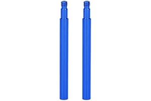 VANICE 2 Pcs Bike Presta Valve Extender, 60mm (Black, Blue, Silver) Aluminum Alloy Bicycle Inner Tube Tire Accessories/Blue