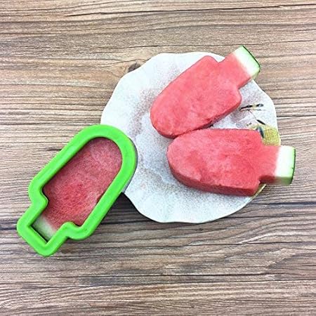 FORTRY Home Wassermelonen-Eiscremeformen zur Form des Blocks, EIS-Stick-Eisplatte-geformte Fruchtplatte Artefakt-Wassermelone