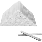 200Pcs Flat Soapstone Pen Welding White Soapstone Refills Soap Stones Chalk Soapstone Pencil for Welders Marking Tools and Markers Removable Markings on Steel Cast Iron