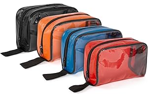 LINE2design Color Coded First Aid Medical Emergency Kit Bag Water Resistant Accessory Pouches, Zippered Closure with Transpar