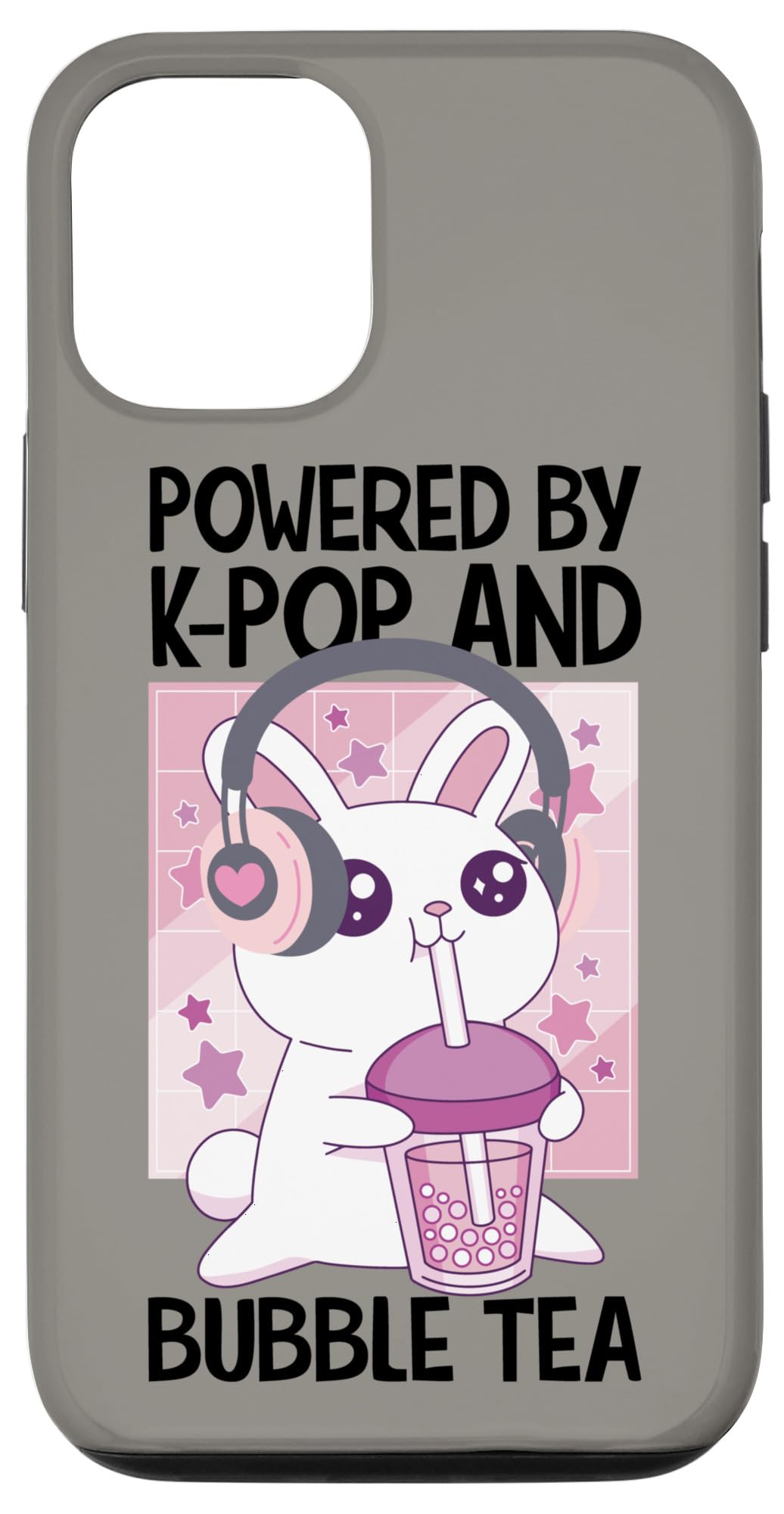 iPhone 12/12 Pro K-Pop & Bubble Tea Heart K-Drama Korean Pop Music Fan Case