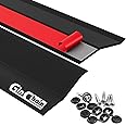Ginchain Garage Door Seal Top and Sides, 36FT Garage Door Weather Stripping Side Seal, Garage Door Top Seal, Universal Weatherproofing Garage Door Trim Weather Strip(Black)