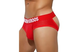 Arjen Kroos Men's Jockstrap Underwear Breathable Mesh Jock Straps Cotton Athletic Supporter