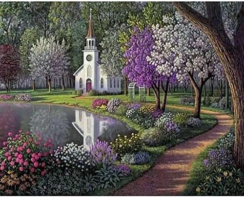 DIY Oil Painting, Paint by Number Kit for Home Wall Decor Art Gift, Hyde Park