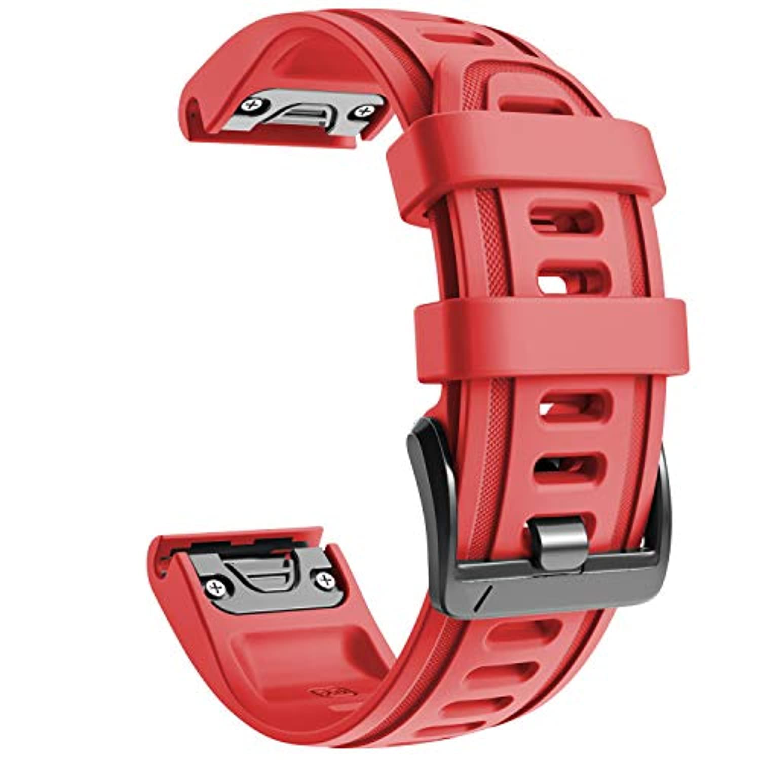 Fleshy Leaf 20mm Band Strap Compatible for Garmin Fenix 7S Band Silicone Watch Band Replacement for Fenix 7S/Fenix 6S/Fenix 6S Pro/Fenix 5S/Fenix 5S Plus/D2 Delta S(20MM, Red)