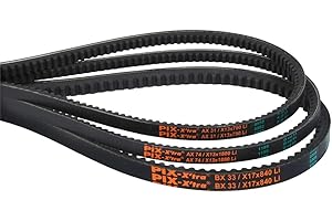PIX Industrial Drive V-Belts, BX144 Cogged, 21/32" x 147" OC - Heavy-Duty Power Transmission Belt for Machinery, Durable V Belt for Industrial Equipment, Smooth Performance & Reliable Operation