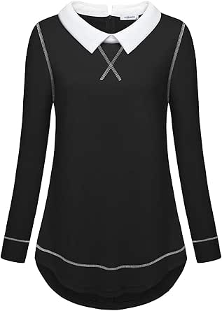 women's sweater with built in collar