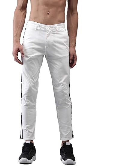 side stripe trousers for men