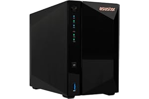 Asustor Drivestor 2 Pro AS3302T - 2 Bay NAS, 1.4GHz Quad Core, 2.5GbE Port, 2GB RAM DDR4, Network Attached Storage (Diskless)
