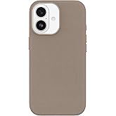 OtterBox iPhone 17 Symmetry Series Cactus Leather Case - Grey Comfort - Slim, Premium Protective iPhone Case