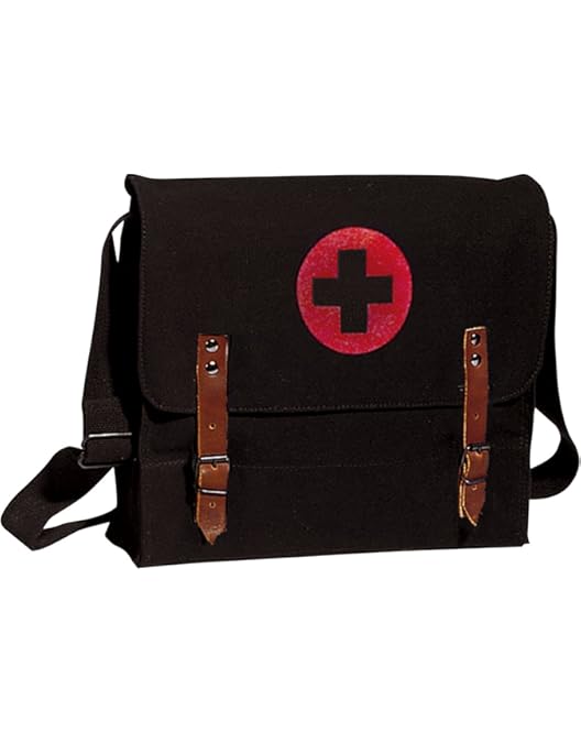 Amazon.com: Red Cross Medic Bag - Olive Drab Canvas Shoulder Bag