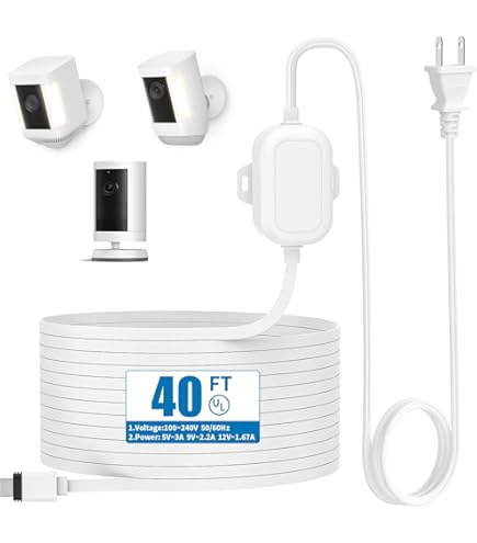 Amazon.com : 30ft Power Adapter Compatible with Ring Stick Up Cam