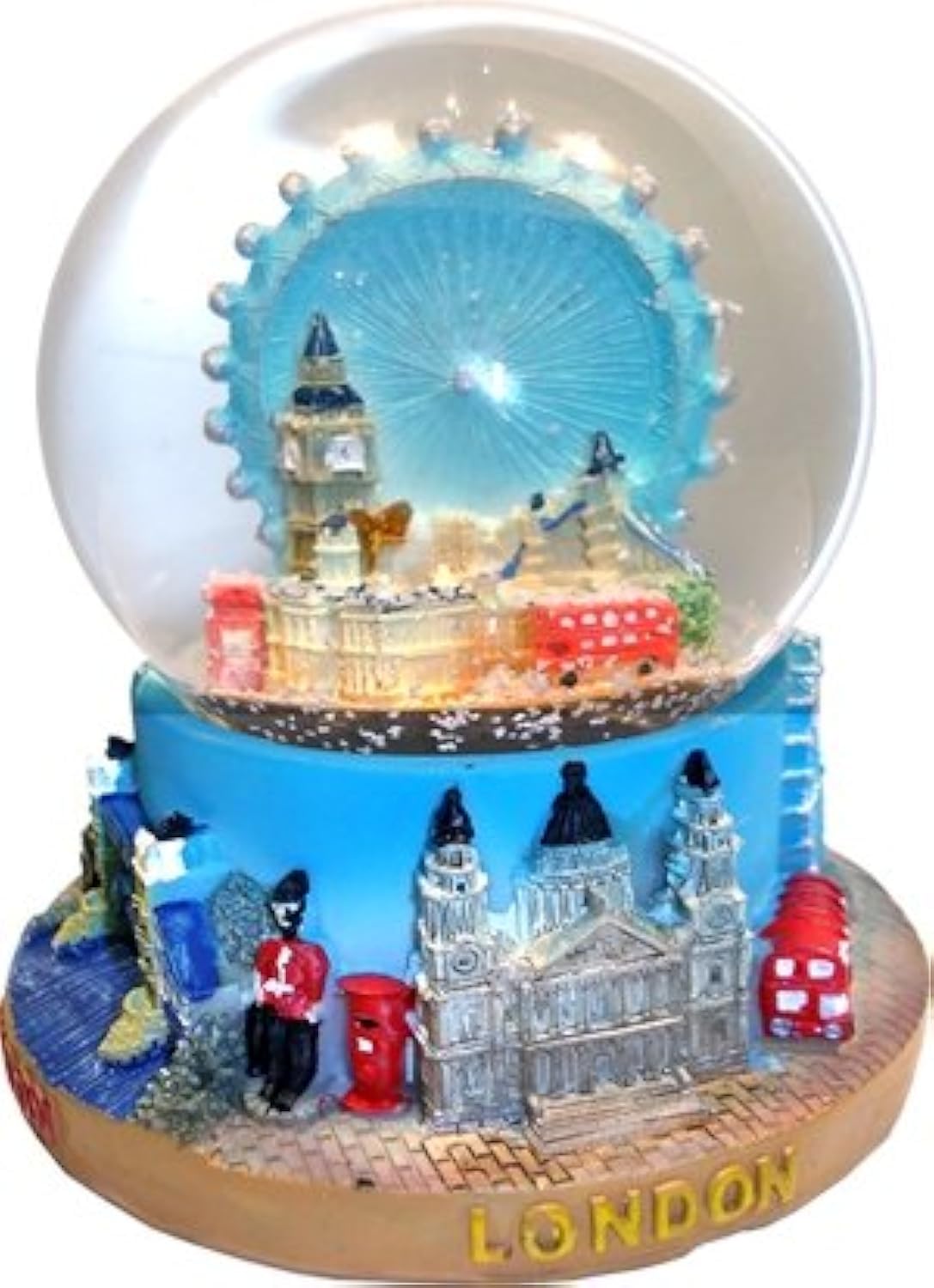 Medium De Luxe Snow Globe Composite - London Eye with Skyline, London Collect...