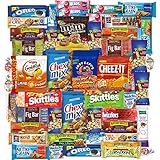 College Ultimate Care Package Snacks, Cookies, Candy, & Crackers Dorm Assortment (50 Count)