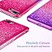 Ruky for iPhone 7 Plus/iPhone 8 Plus Glitter Case for Women, Colorful Quicksand Series Soft TPU Bling Diamond Flowing Liquid Floating Case for iPhone 6 Plus 6s Plus 7 Plus 8 Plus (Pink Purple)