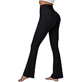 Sunzel Sunzfly Invisible Butt Scrunch Flare Leggings for Women, Mini Flared Yoga Pants with Tummy Control and High Waist