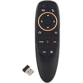 EASYTONE Air Mouse Remote Control, 2.4 GHz Wireless Voice Remote Control with IR Learning, Wireless Connection via USB Receiv