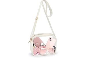 KETIEE Clear Crossbody Bag, Stadium Approved Clear Purse Bag for Concerts Sports Events Festivals