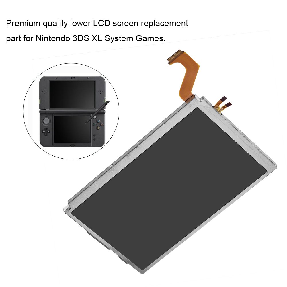 3DS XL Screen Replacement, LCD Screen Display Replacement, Replacement Top Upper LCD Screen Display Upper LCD Screen Replacement LCD Screen Display Parts Accessories(Upper Screen)