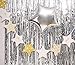 Moohome Big 12ft x 8ft Tinsel Silver Foil Fringe Curtains Backdrop Door Window Curtain Party Photography Decoration (12' x 8', Silver)