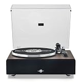 Record Player with Speaker, Vinyl Record Turntable with Magnetic Cartridge for Home Decoration and Entertainment, Vinyl Record Player Suitable for Christmas or Birthday Gift (H2410-Blackwood)
