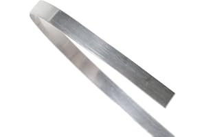 UGEMS Sterling Silver 925 Strip Bezel Wire – 5mm Wide, 24 Gauge, 12 Inches – Precut Flat Wire for Jewelry Making, Cabochon Settings, and Crafts – USA Refined – ss225-24ga-5mm