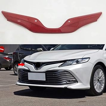 For Toyota Camry SE XSE 2018 Stainless Red Front Protector Bumper Cover Trim s