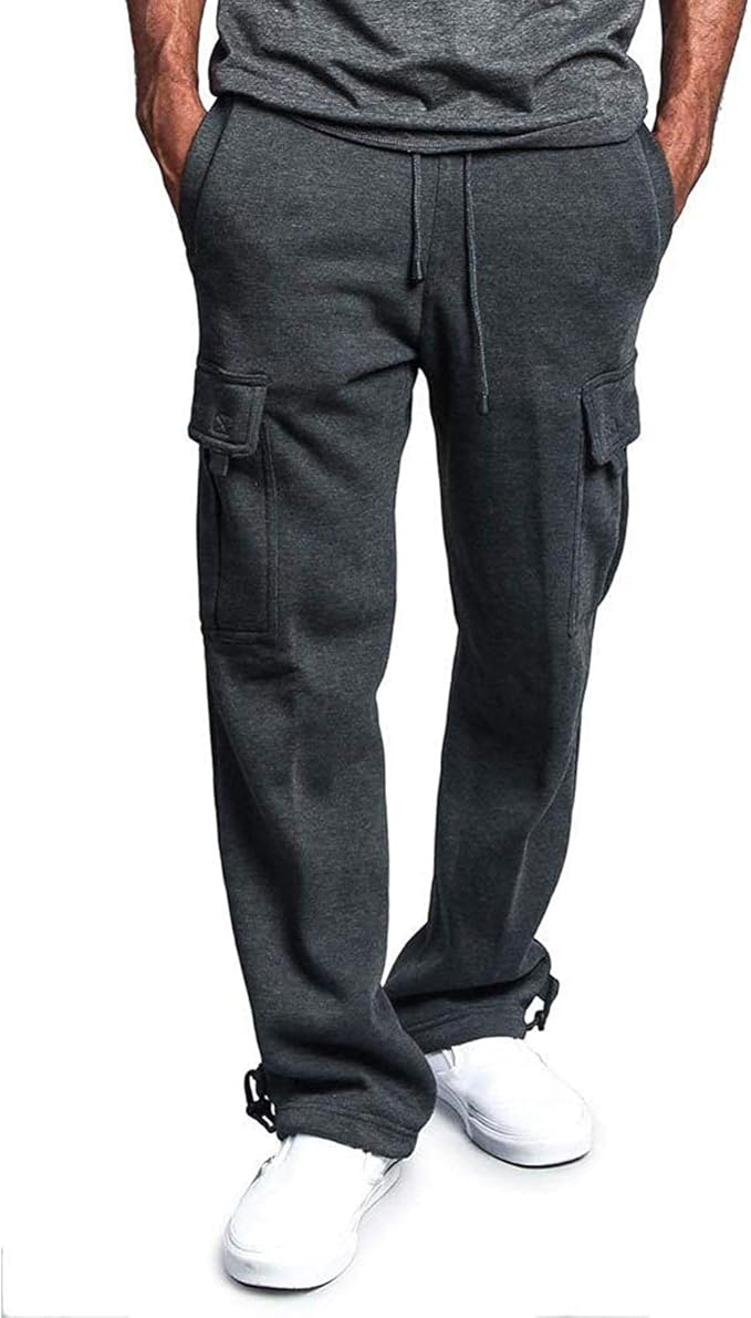 Herren Casual Jogger Hosen Cargo Pockets Sport Work Casual Training ...
