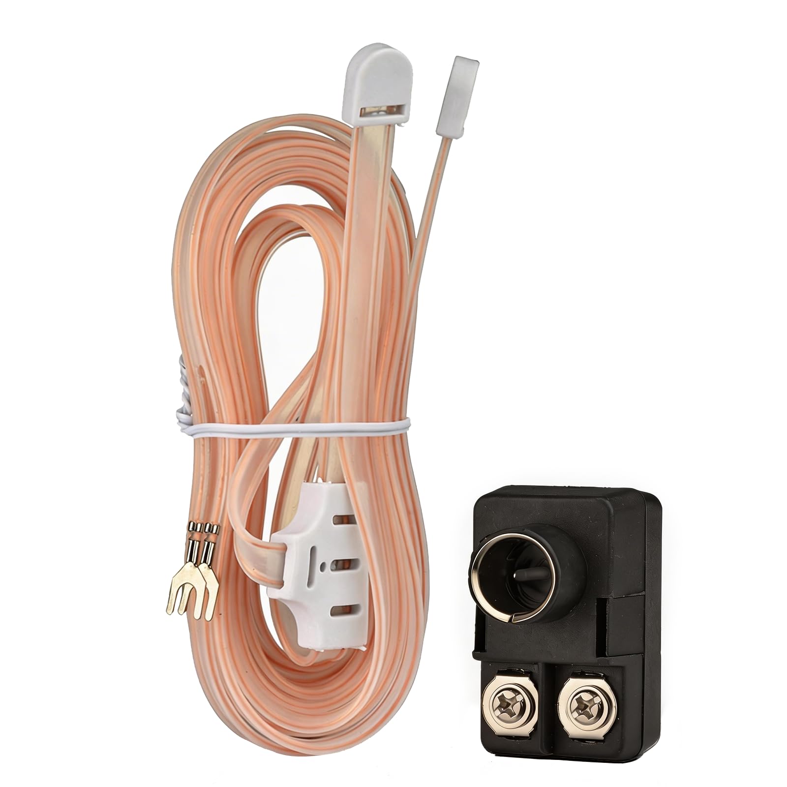 Bingfu FM Antenna Indoor Radio Antenna T formation Cable Plug Transformer Balun 75/300 ohm F Type Adapter 2 kit for Enhances FM Stereo Reception