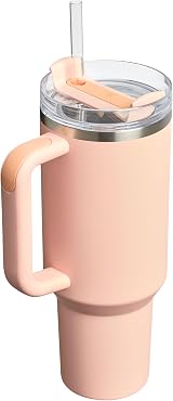 Stanley Quencher H2.0 FlowState Tumbler 1.2L Orange Cream - Cold 11h Ice 48h view 8